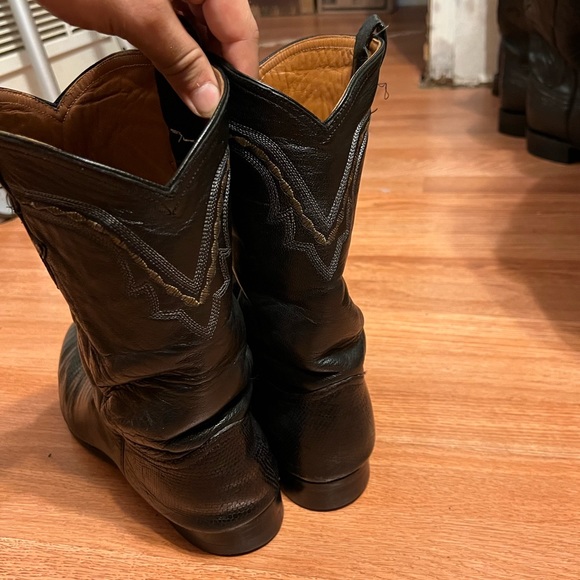 Ferrini Shoes Ferrini Genuine Lizard Skin Boots Size 3 Used Good Condition Poshmark